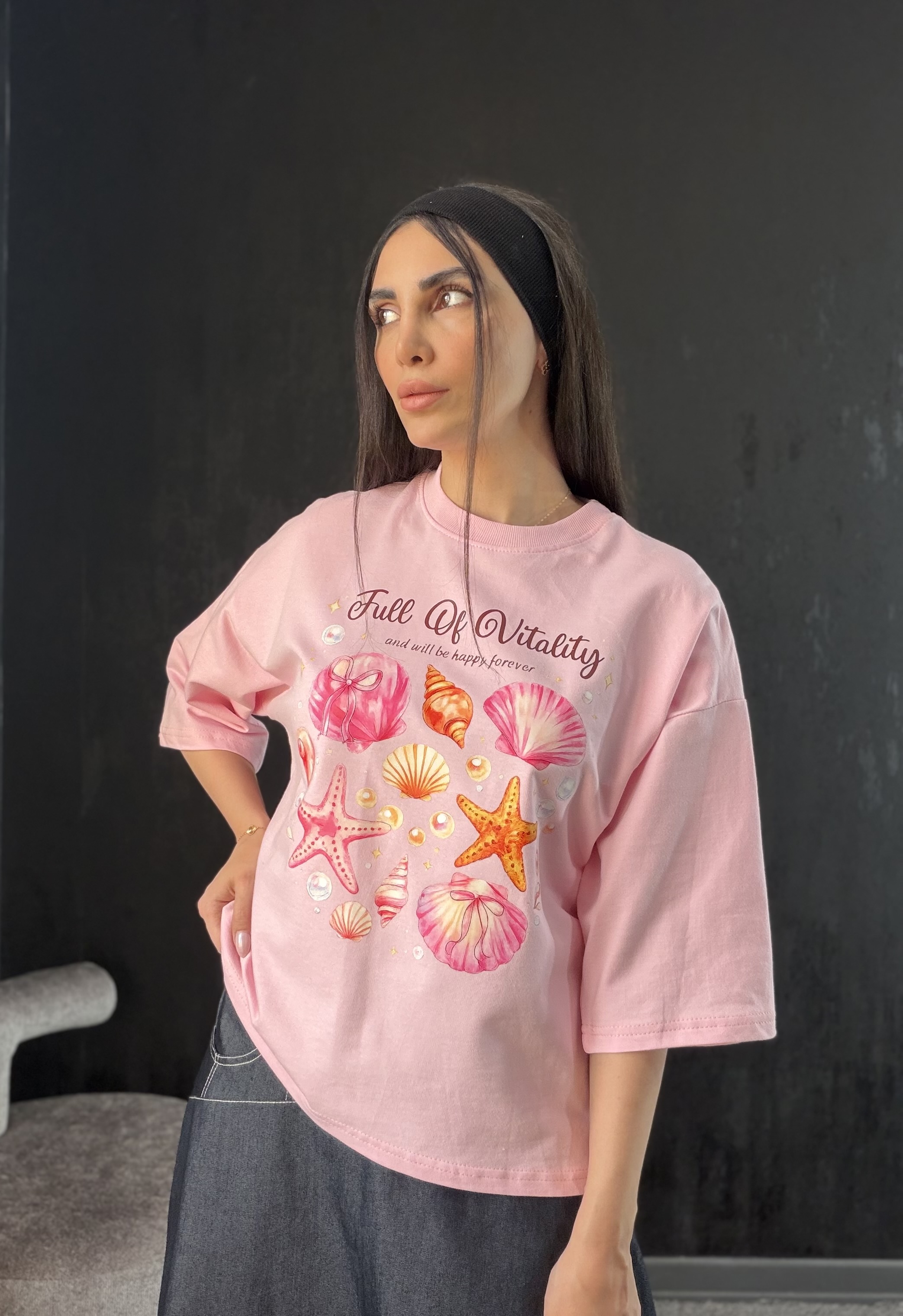 تیشرت باکسی دخترانه